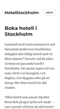 Mobile Screenshot of hotelstockholm.se